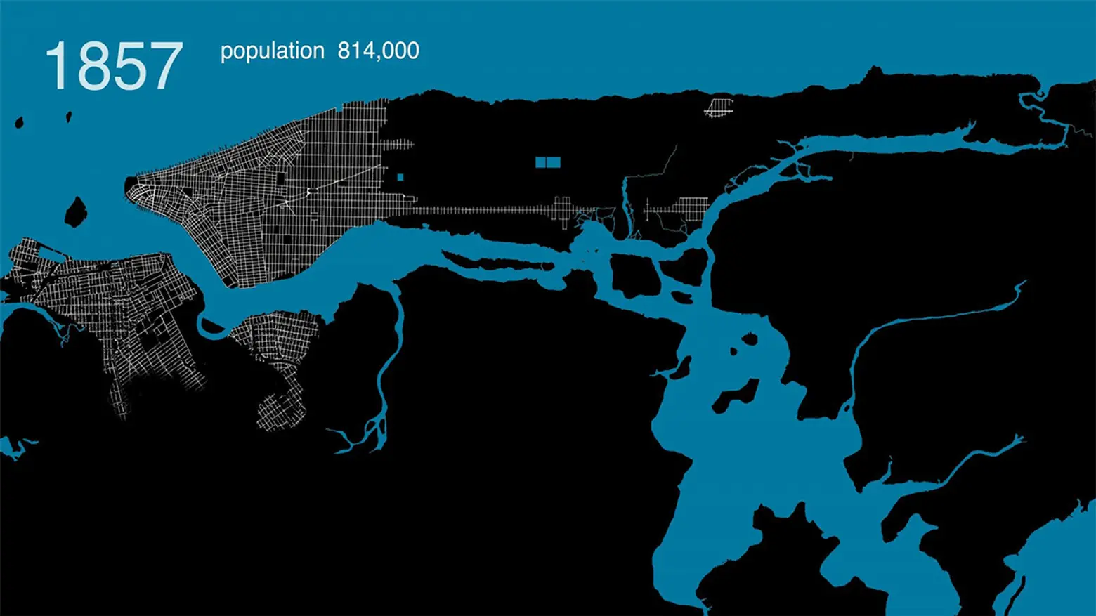 Watch New York City grow from 1609 to today with this animated video assembled from historic maps