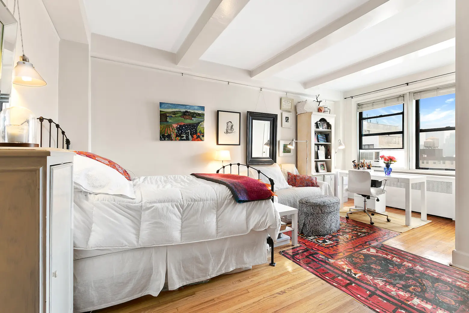 For $395K, this top-floor Columbus Circle studio is just two blocks from Central Park