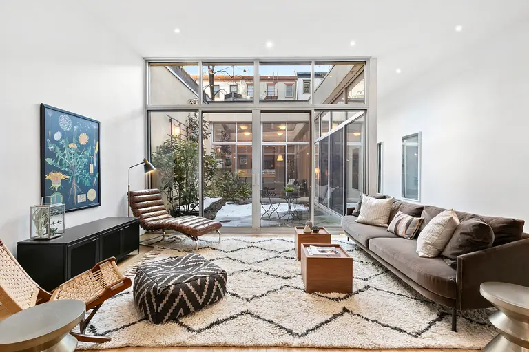 Former carriage house in Park Slope boasts a glass-enclosed courtyard for $4M