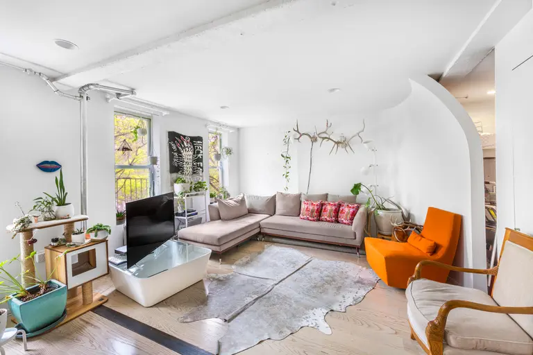 For $6,500/month this furnished Lower East Side two-bedroom is move-in ready for your cat too