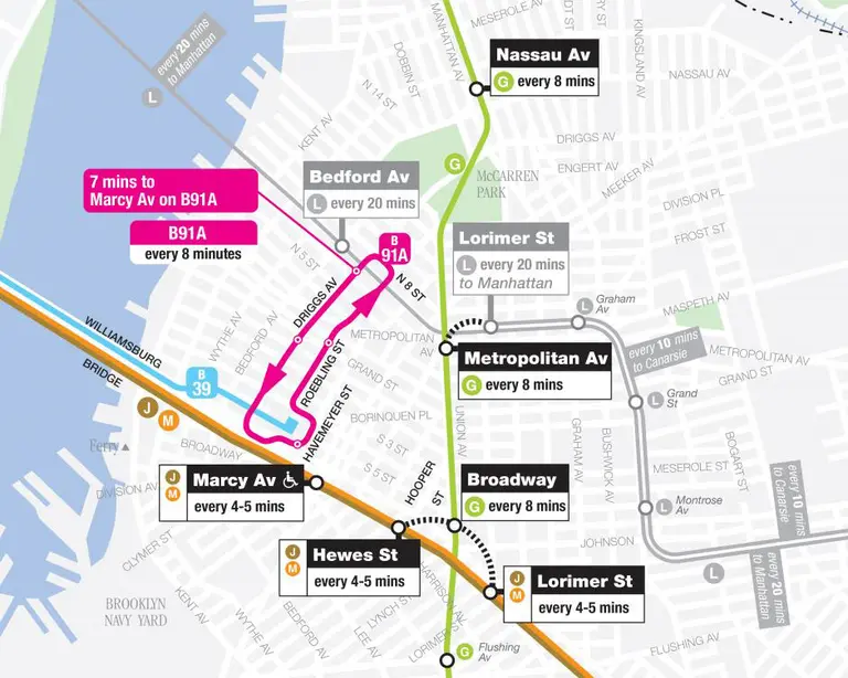 Williamsburg shuttle bus route to shrink as L train slowdown goes mostly unnoticed