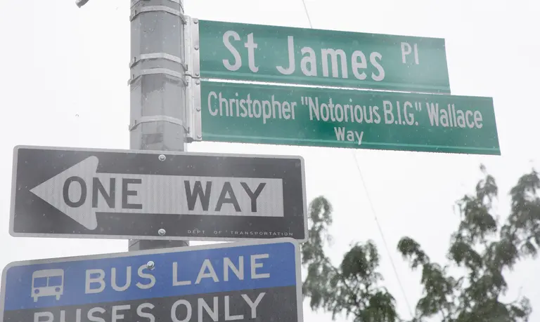 The Clinton Hill block where Notorious B.I.G. grew up has officially been named after the famous rapper