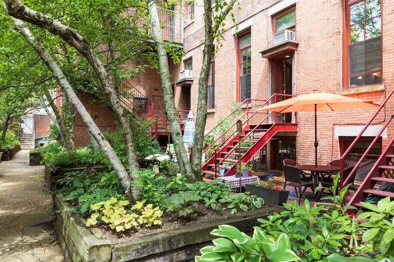 In a converted Cobble Hill school, this $1.5M co-op has three floors and a private patio