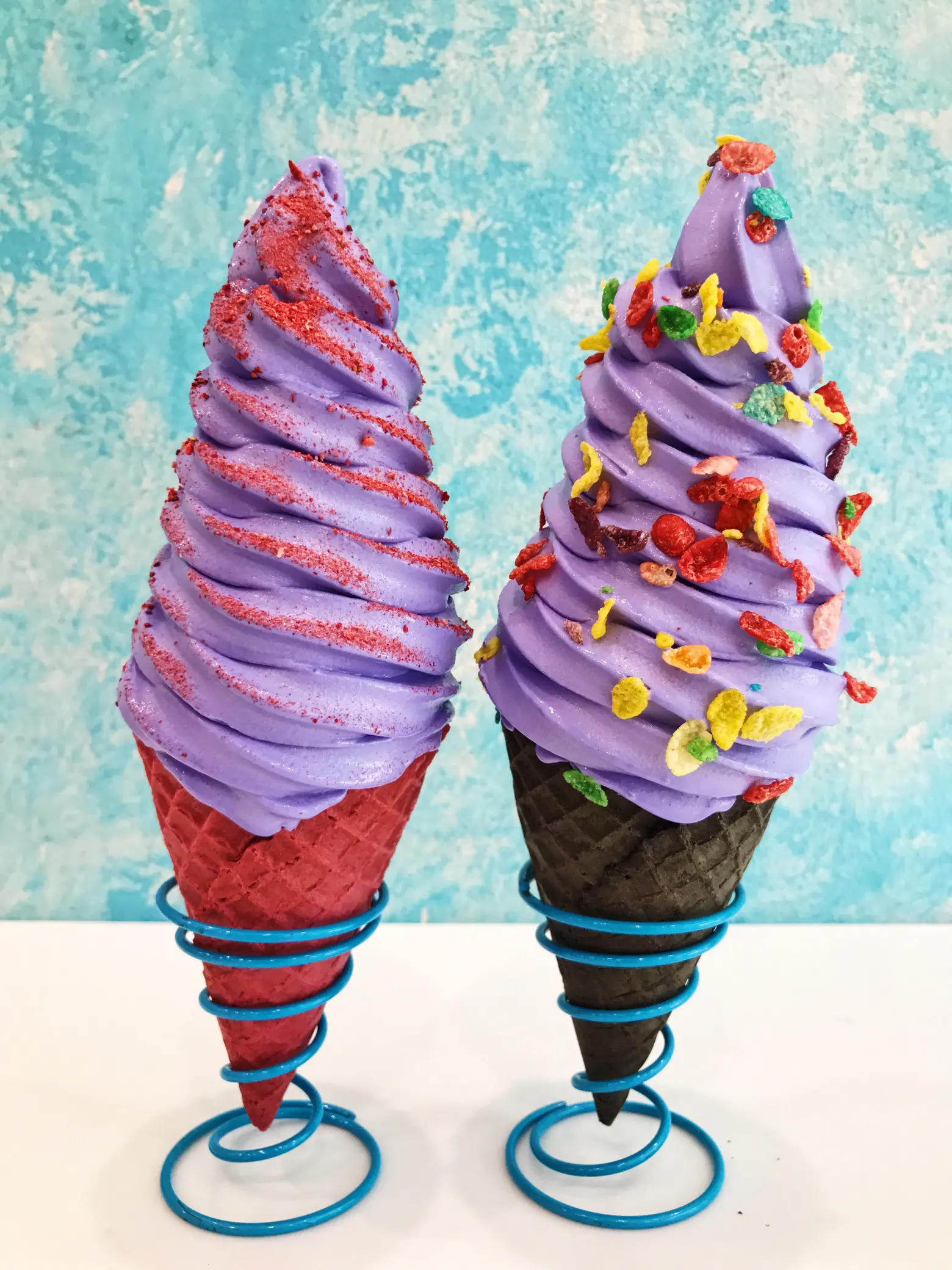 ice cream, ube, purple