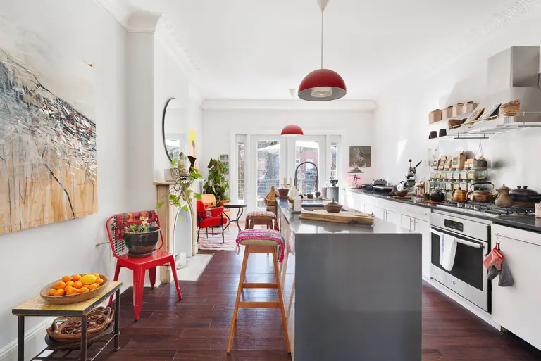 Try out townhouse living with this $8.5K/month Clinton Hill home, complete with a huge backyard