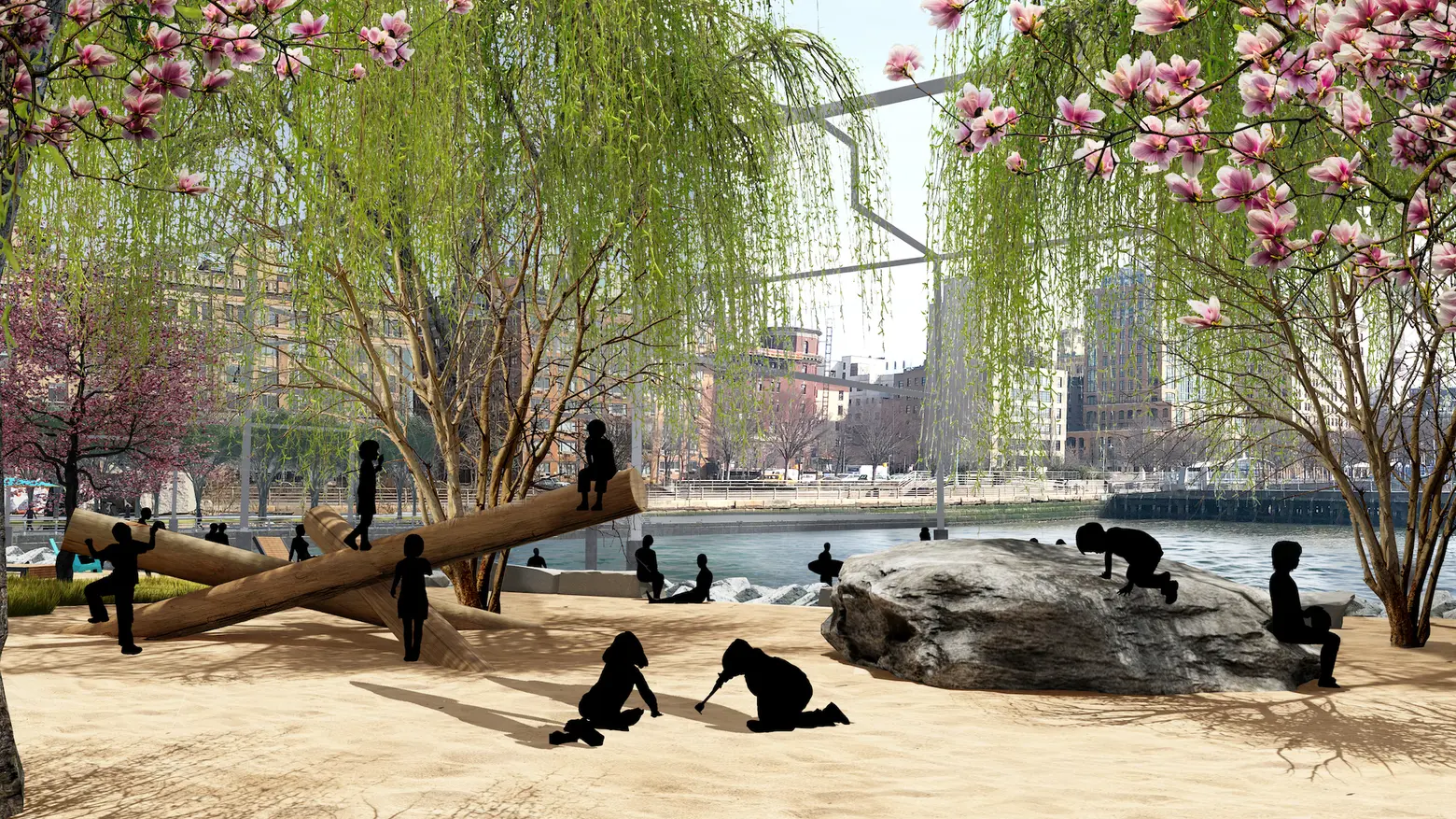 Renderings revealed for Manhattan’s first public ‘beach’