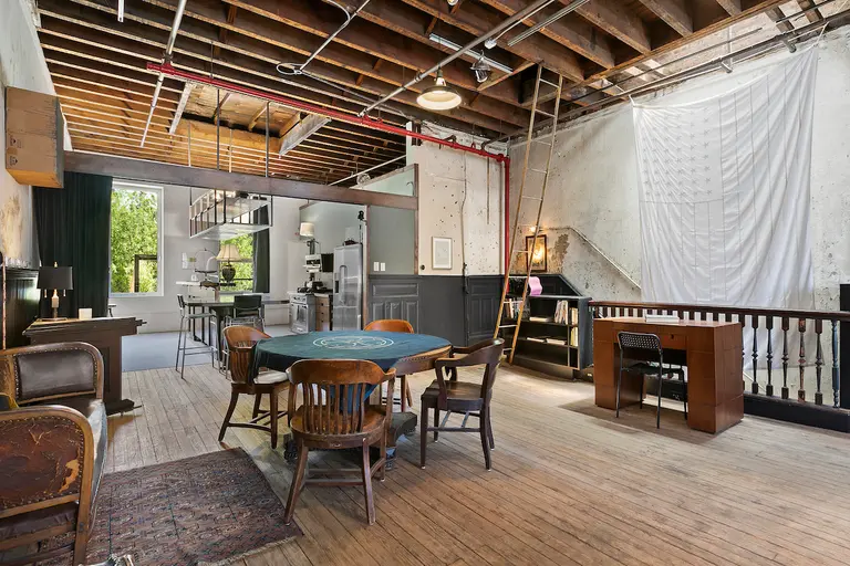 $5.3M former Williamsburg firehouse is a live-work find with a garage, basement, and bamboo garden