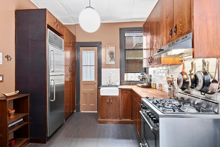 This $950K West Village brownstone co-op has patina, personality, and a wood-burning stove
