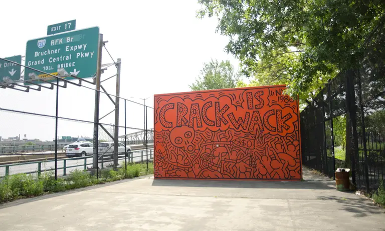Keith Haring’s iconic ‘Crack is Wack’ mural in East Harlem is getting restored