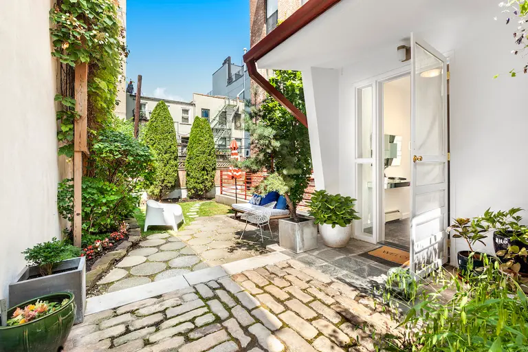 Walk outside to your private garden from all sides of this $1.85M Cobble Hill duplex