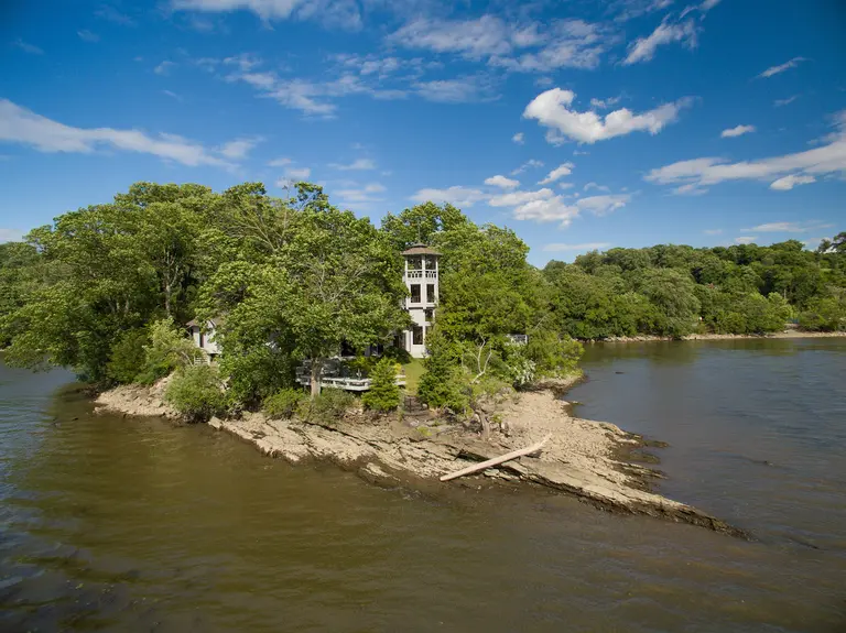 This $4M upstate Zen retreat is on a private island in the Hudson River