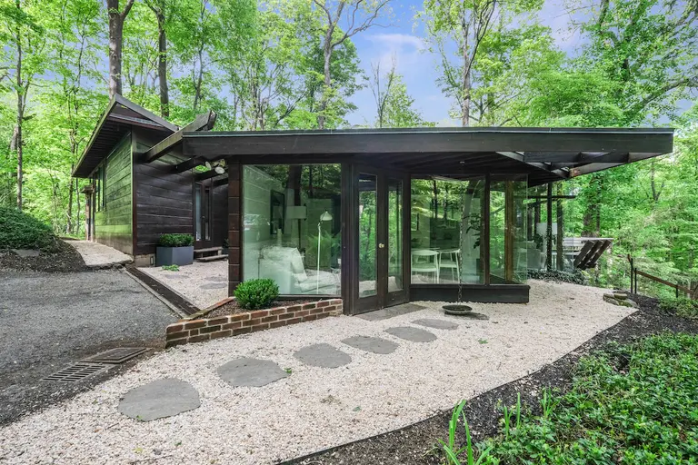 Clean lines highlight this $810K Usonia home in Westchester by a Frank Lloyd Wright apprentice