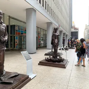 Statues for Equality, women statues, statues of women NYC, 1285 Avenue of the Americas, Gillie and Marc