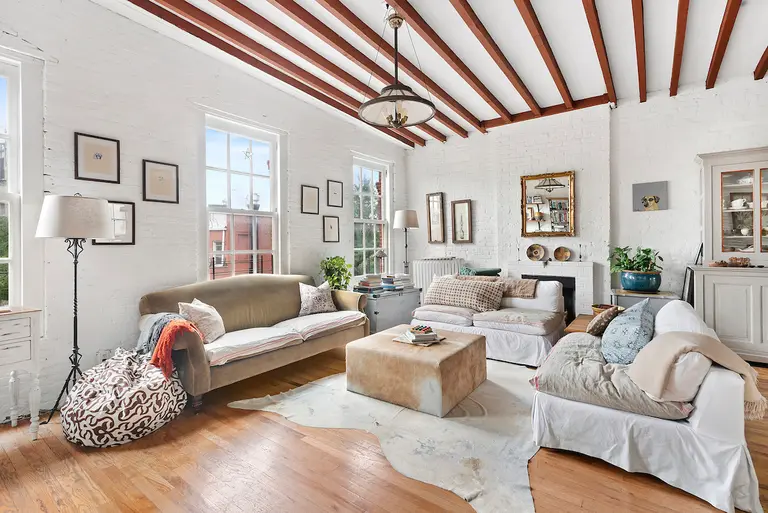 For $10K/month this Cobble Hill townhouse rental has a private roof deck and a country house vibe