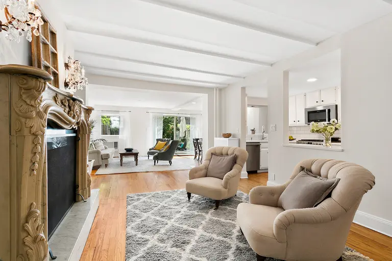 For $1.5M, this Carroll Gardens co-op comes with a lovely garden and a woodshop