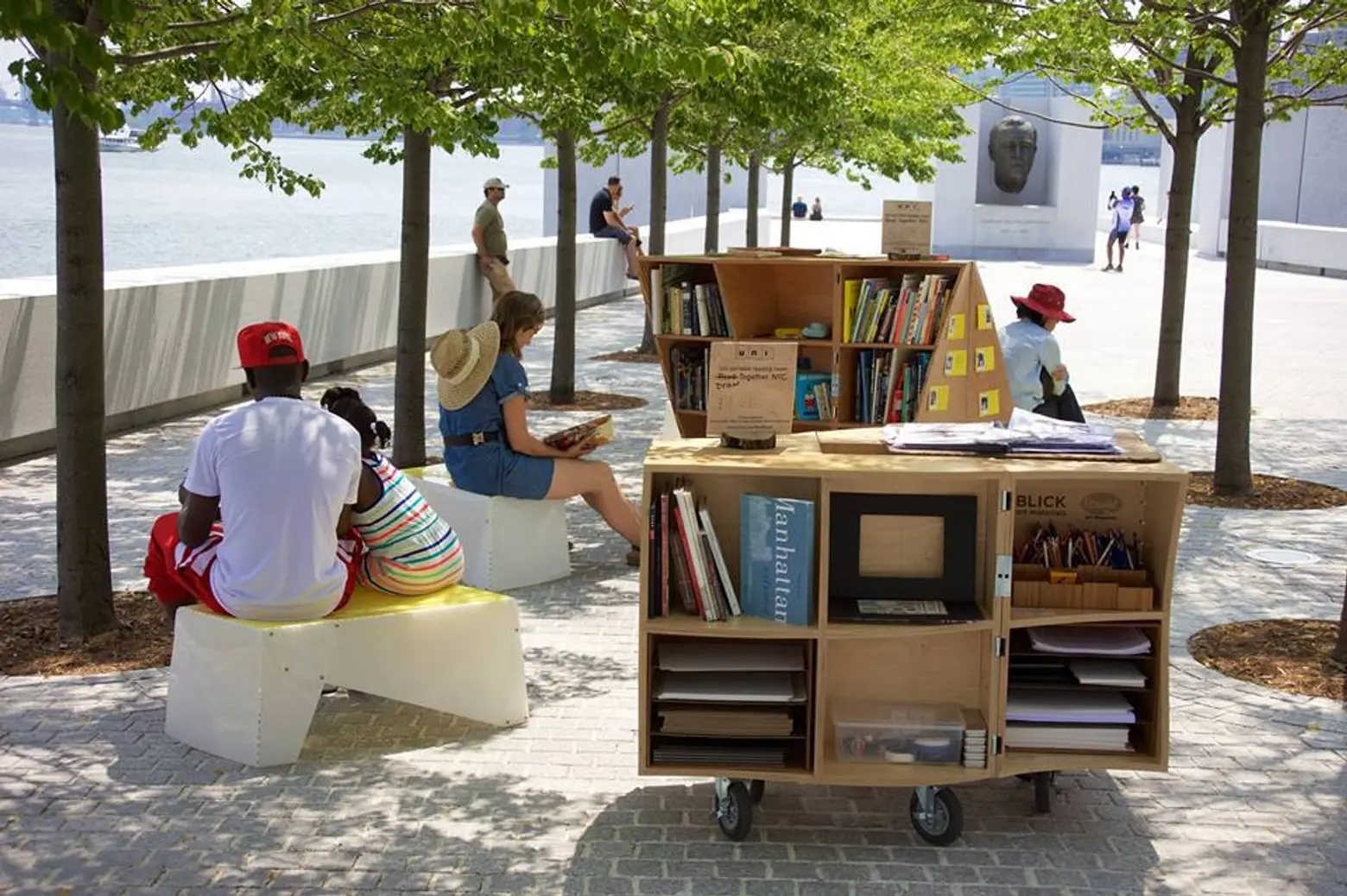 four freedoms park, pop up library, archtober, events