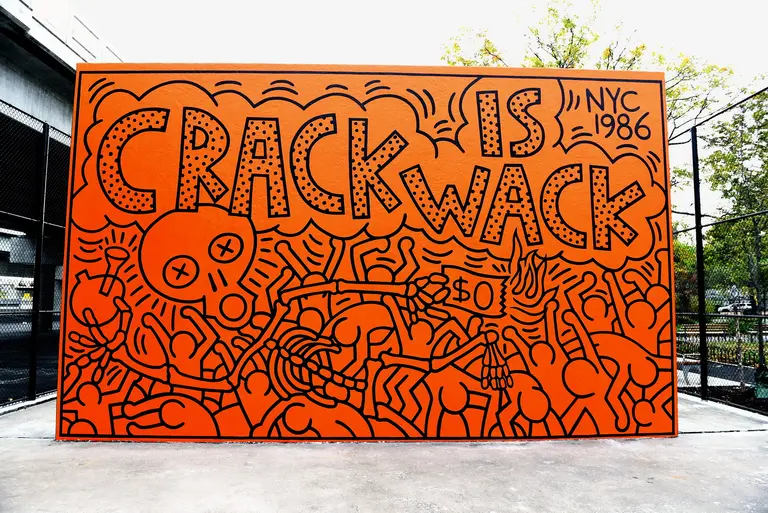 The restoration of Keith Haring’s ‘Crack is Wack’ mural is now complete