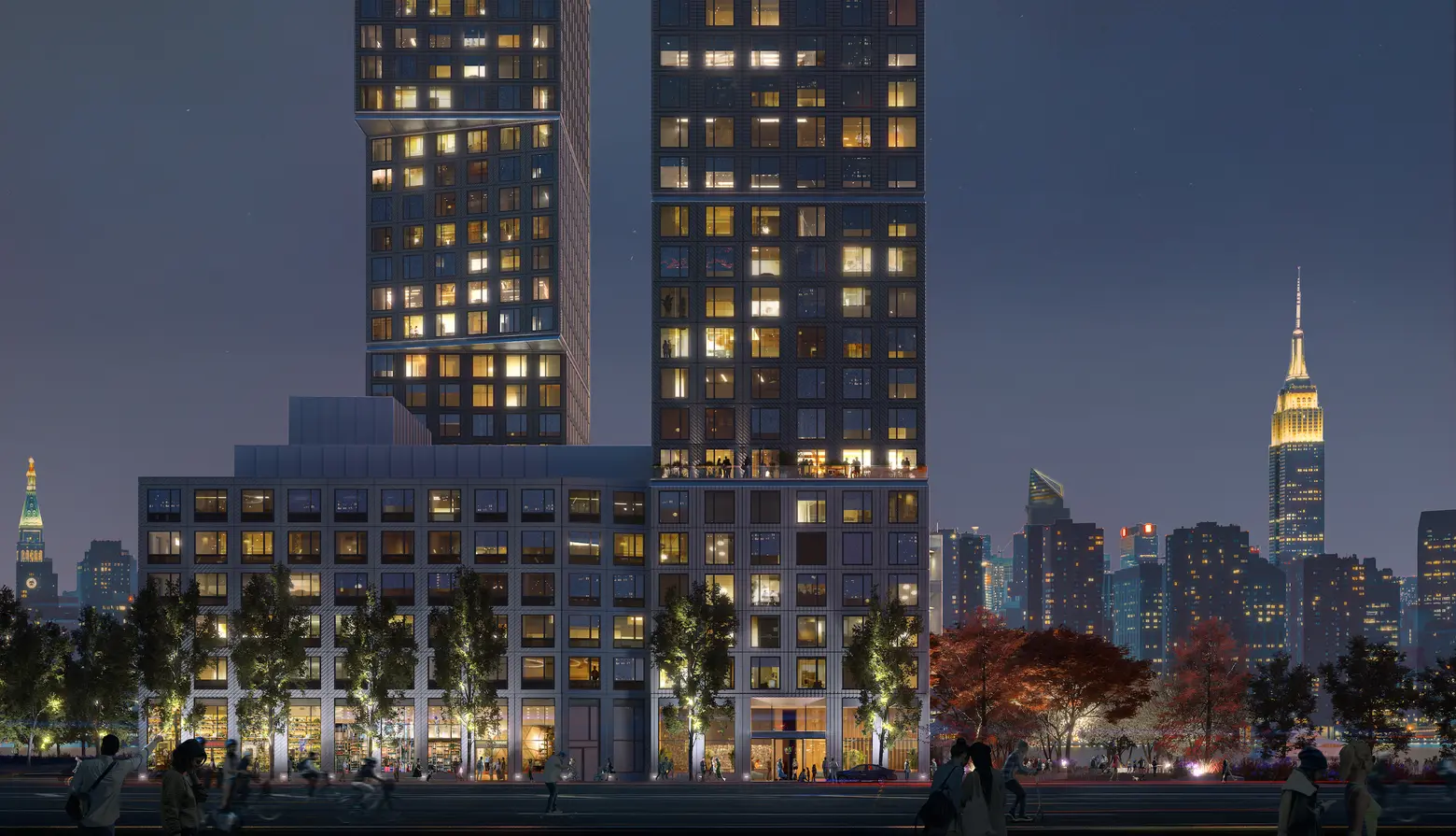 Construction breaks ground for Greenpoint Landing’s OMA-designed towers