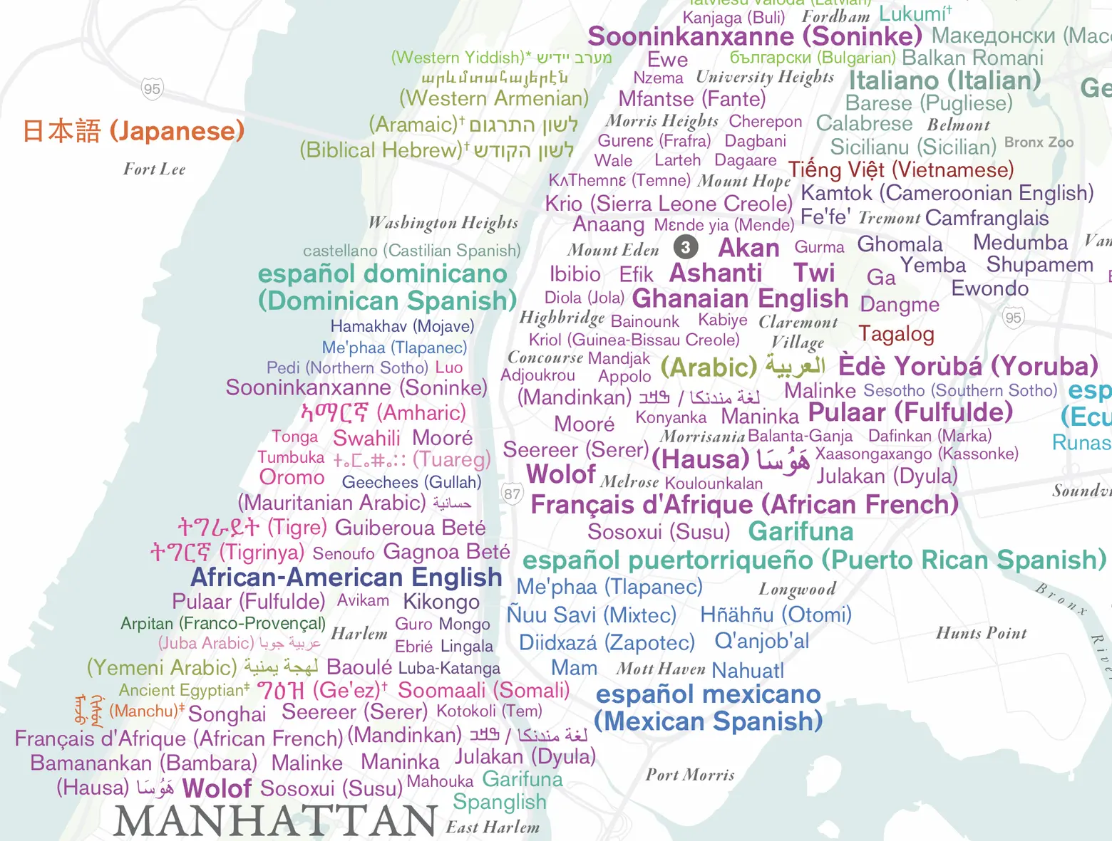 New map shows over 600 languages spoken in NYC
