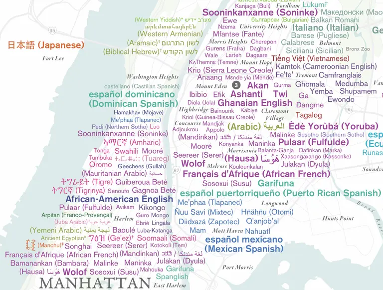 New map shows over 600 languages spoken in NYC