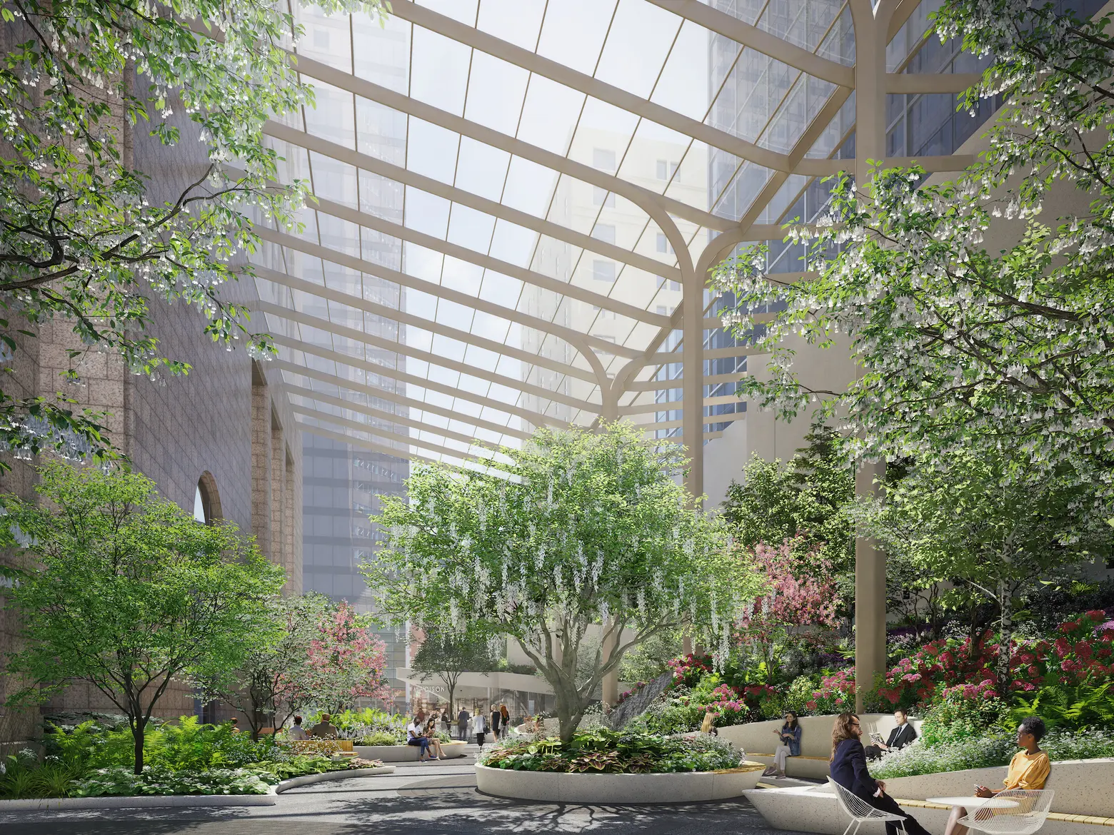 Snøhetta’s transformed public garden at 550 Madison Avenue receives final city approvals