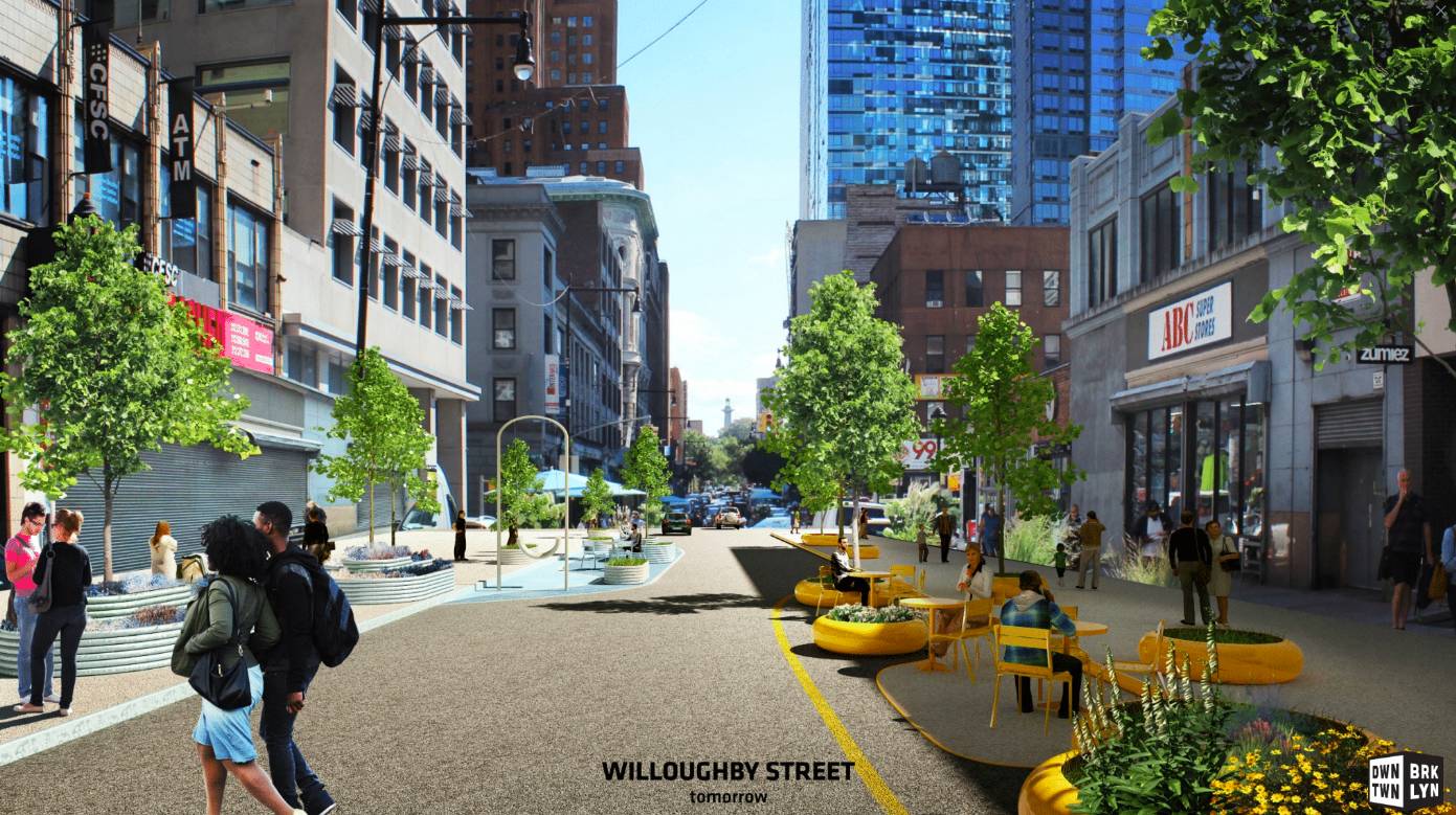 See BIG And WXY's Vision For A Pedestrian-friendly Downtown Brooklyn ...