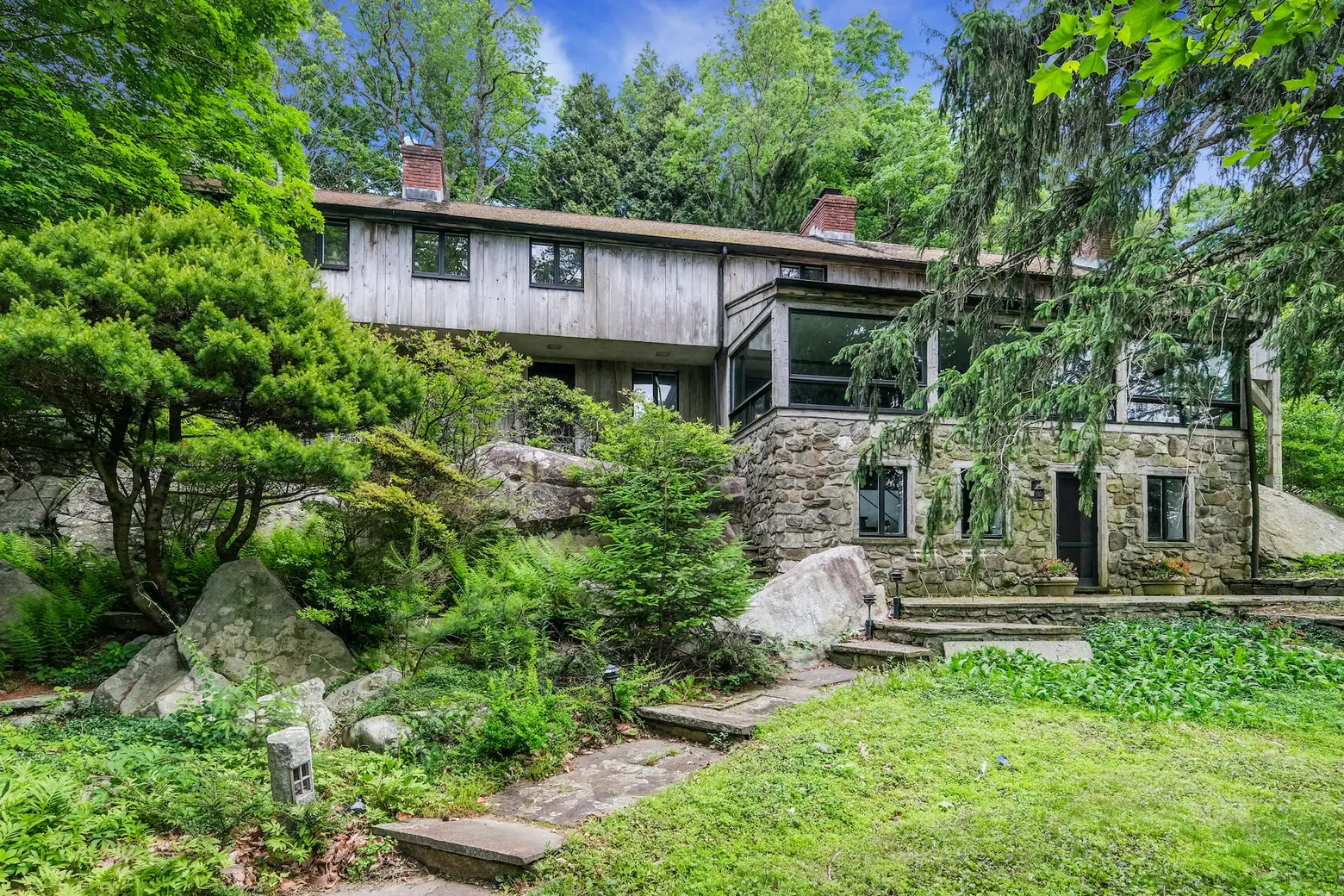 In Westchester, an 1860s barn was converted to a mid-century estate for $1.25M