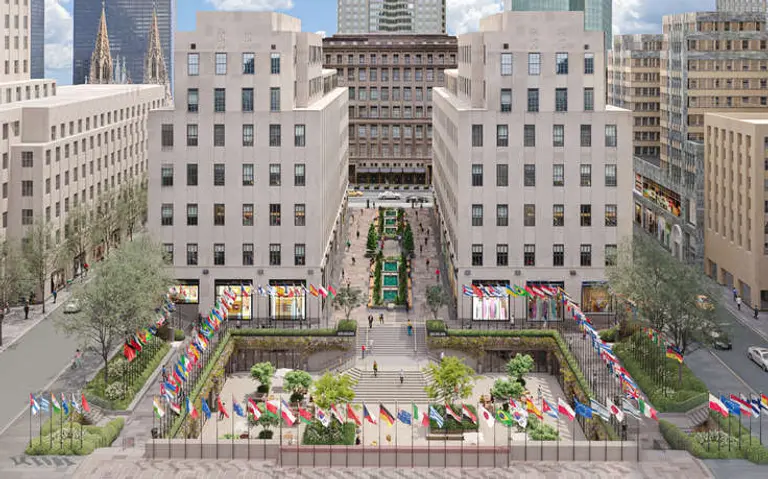 See the proposed revamp for Rockefeller Center