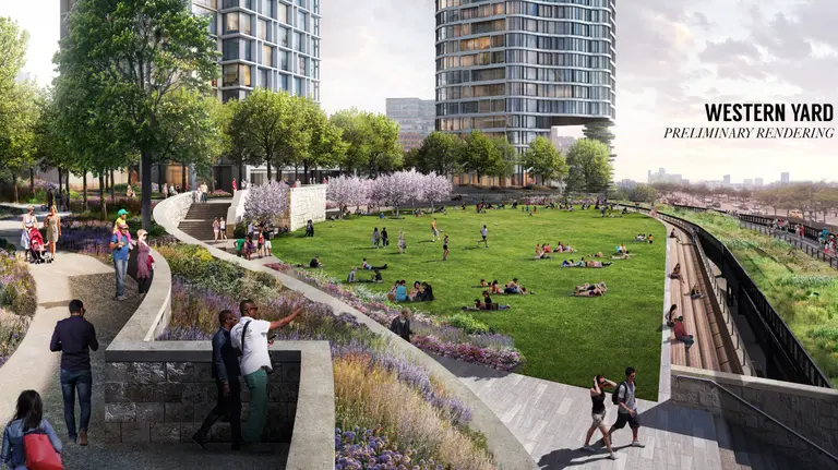Hudson Yards shares rendering of public open space to dispel reports of 700-foot wall