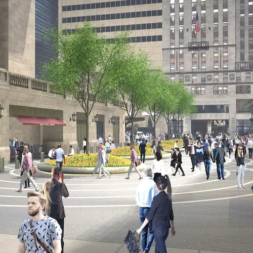See the car-free pedestrian plaza opening outside of Grand Central and ...