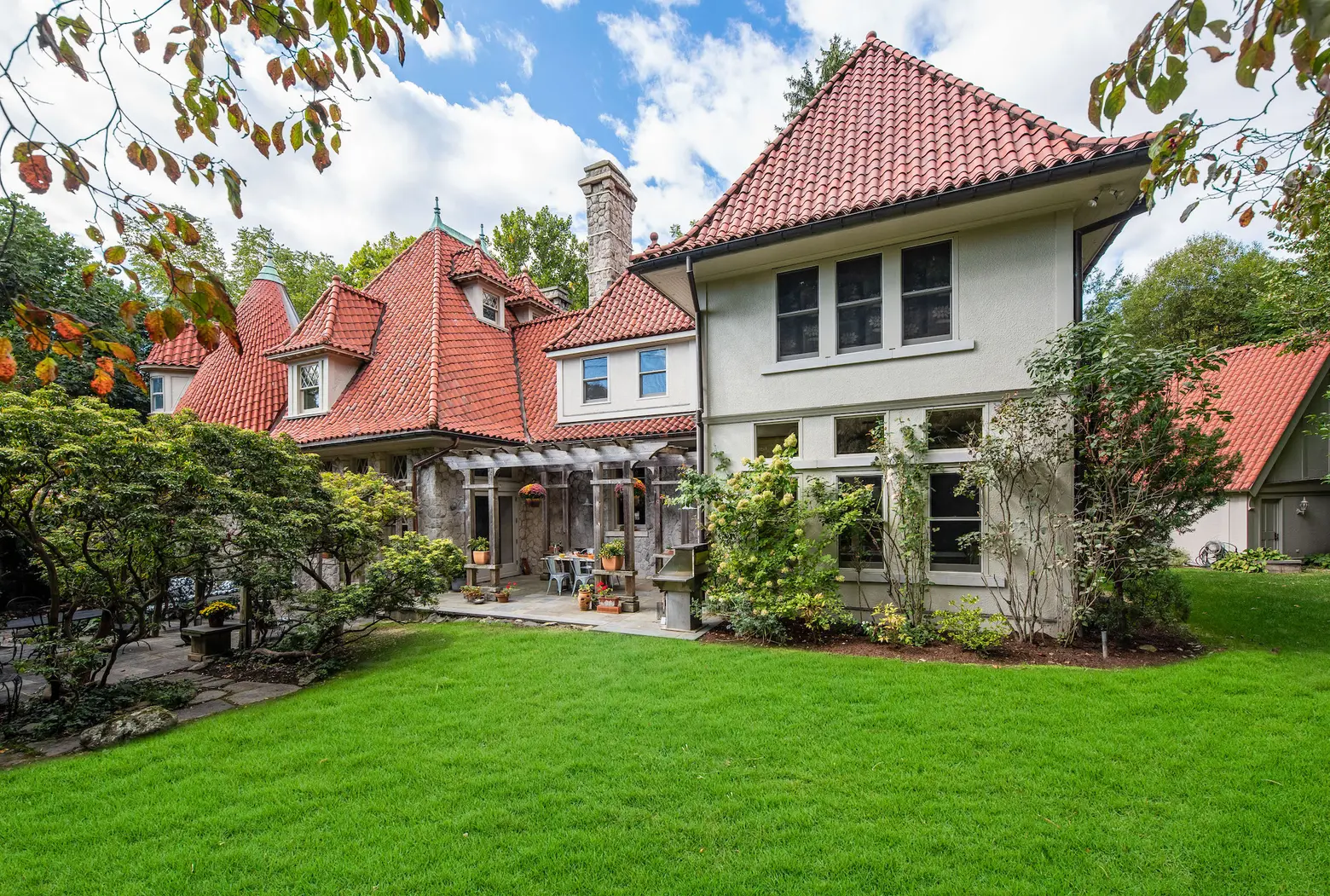 Feel like you’re in the French countryside in this $1.6M Westchester home with a grape arbor