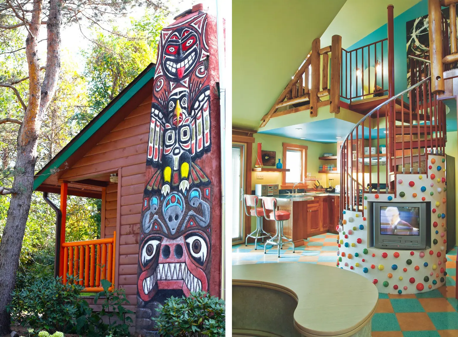 Escape the everyday in a retro Catskills cabin by Kate Pierson of the B-52s