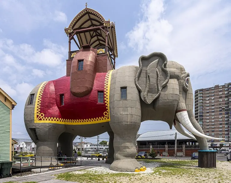 On the Jersey Shore, you can spend the night inside a 90-ton elephant
