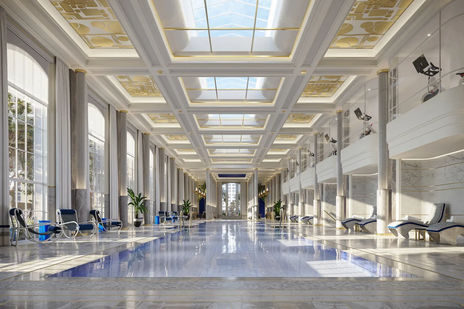 See the Waldorf Astoria’s glamorous, residents-only pool