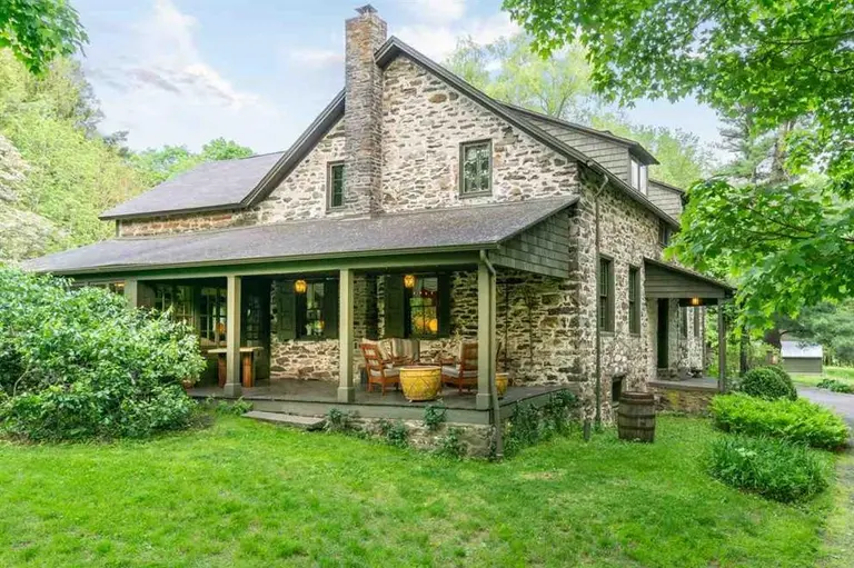 For just $839K, this 1730 stone house sits on 4 acres upstate and has two guest suites