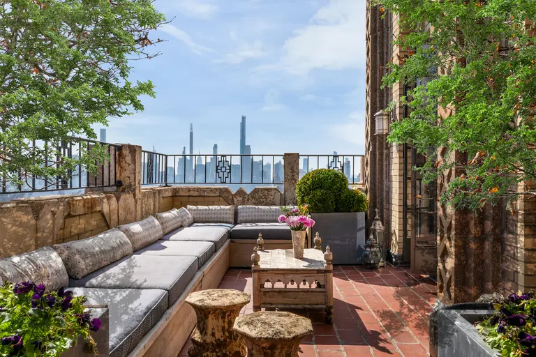Moby’s former Central Park West turret penthouse is four floors of views for $5.75M