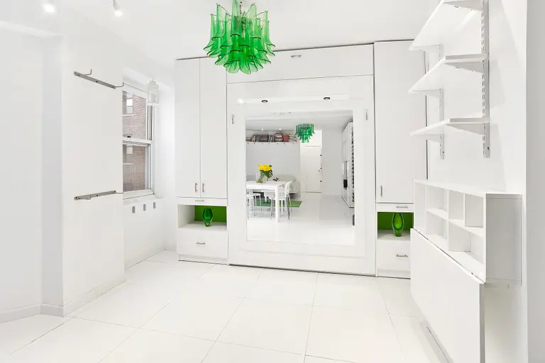 Upper East Side apartment has a funky Murphy bed and a futuristic white-box design for just $350K