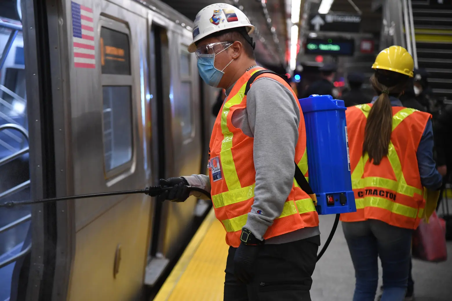 NYC subway shuts down for first time in history; see the COVID-19 disinfection plan in action