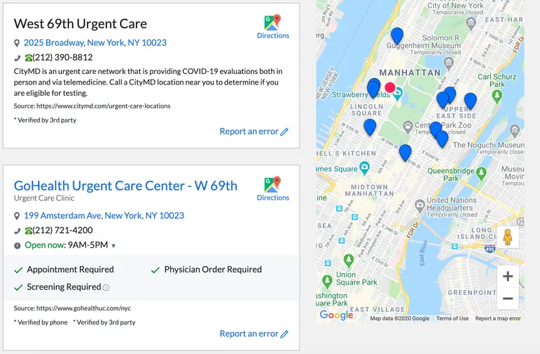 New York launches interactive map to find COVID testing sites near you