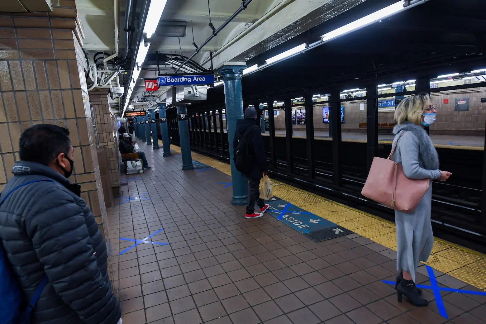 MTA adds social distancing markers, considers reservation system for subway and bus