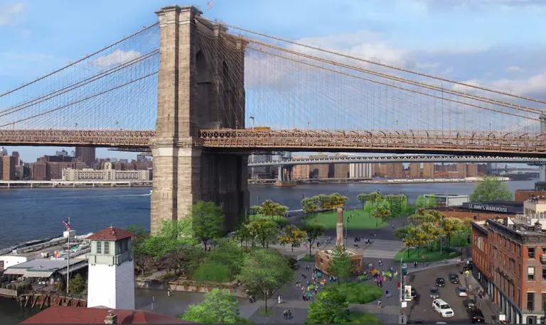Plan to build pedestrian plaza under the Brooklyn Bridge moves forward