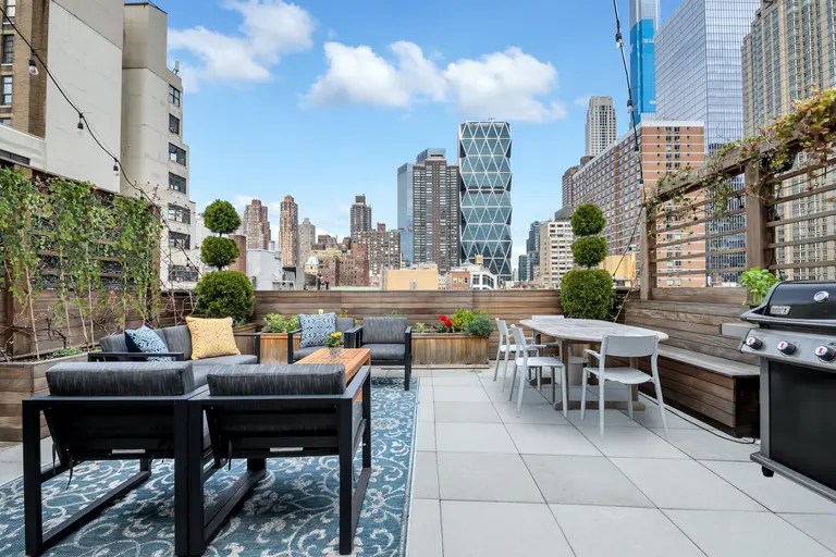 In Hell’s Kitchen, this $2.3M penthouse has a roof deck with views of Billionaires’ Row