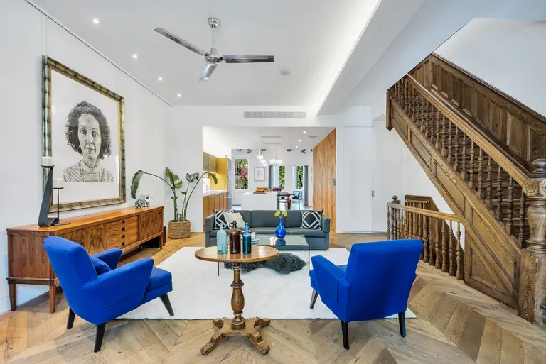 Two-family Prospect Heights townhouse has outdoor space and an array of fun woodwork for $3.5M
