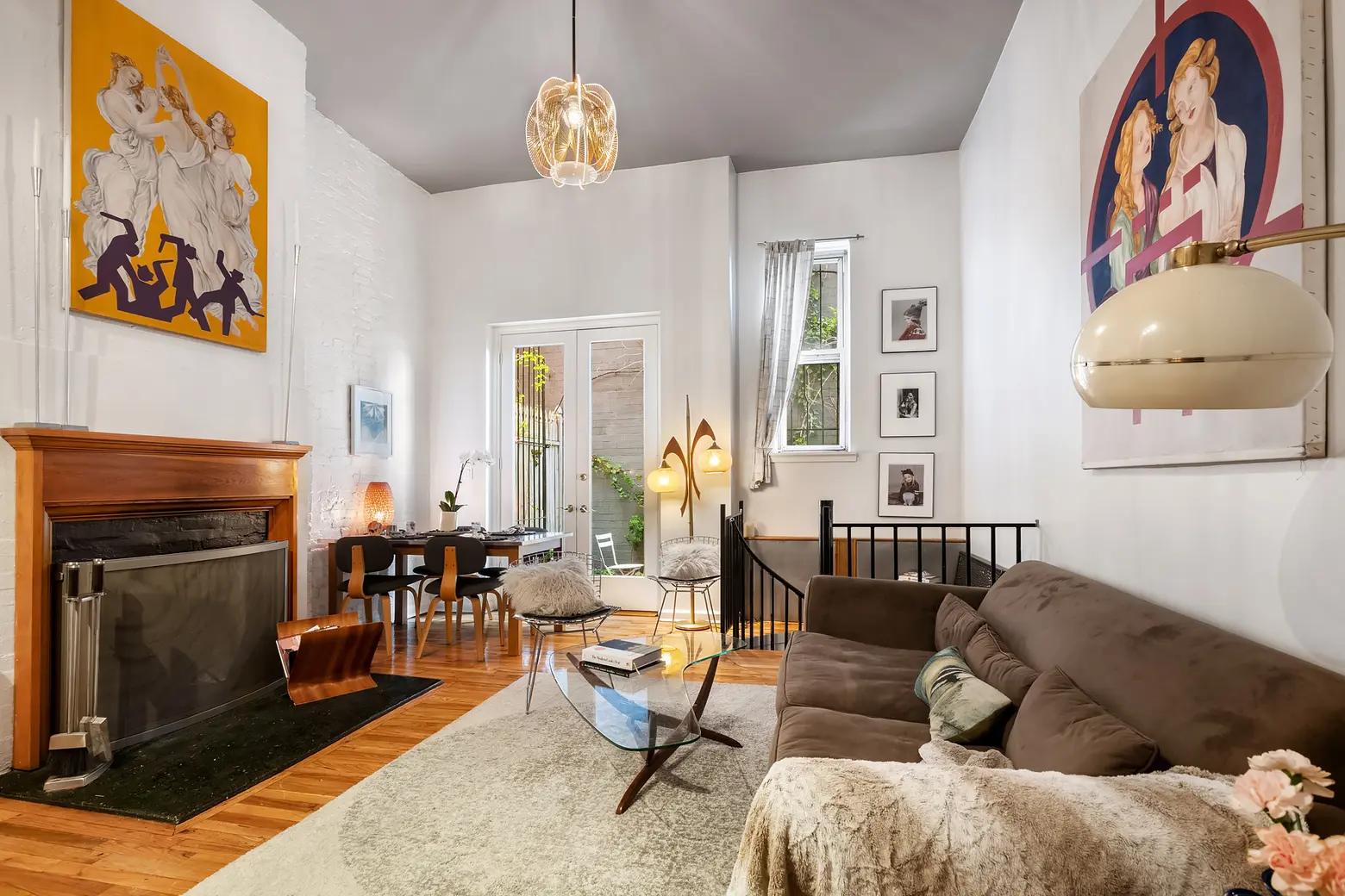 For under $1M, this East Village co-op has two floors, two bedrooms, and peaceful patio