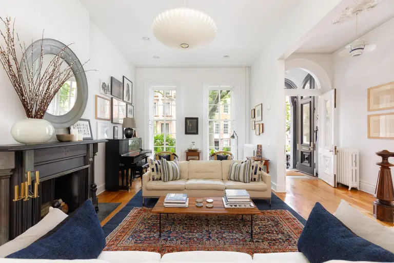 $5.9M Boerum Hill townhouse has a garden-level apartment and loads of light