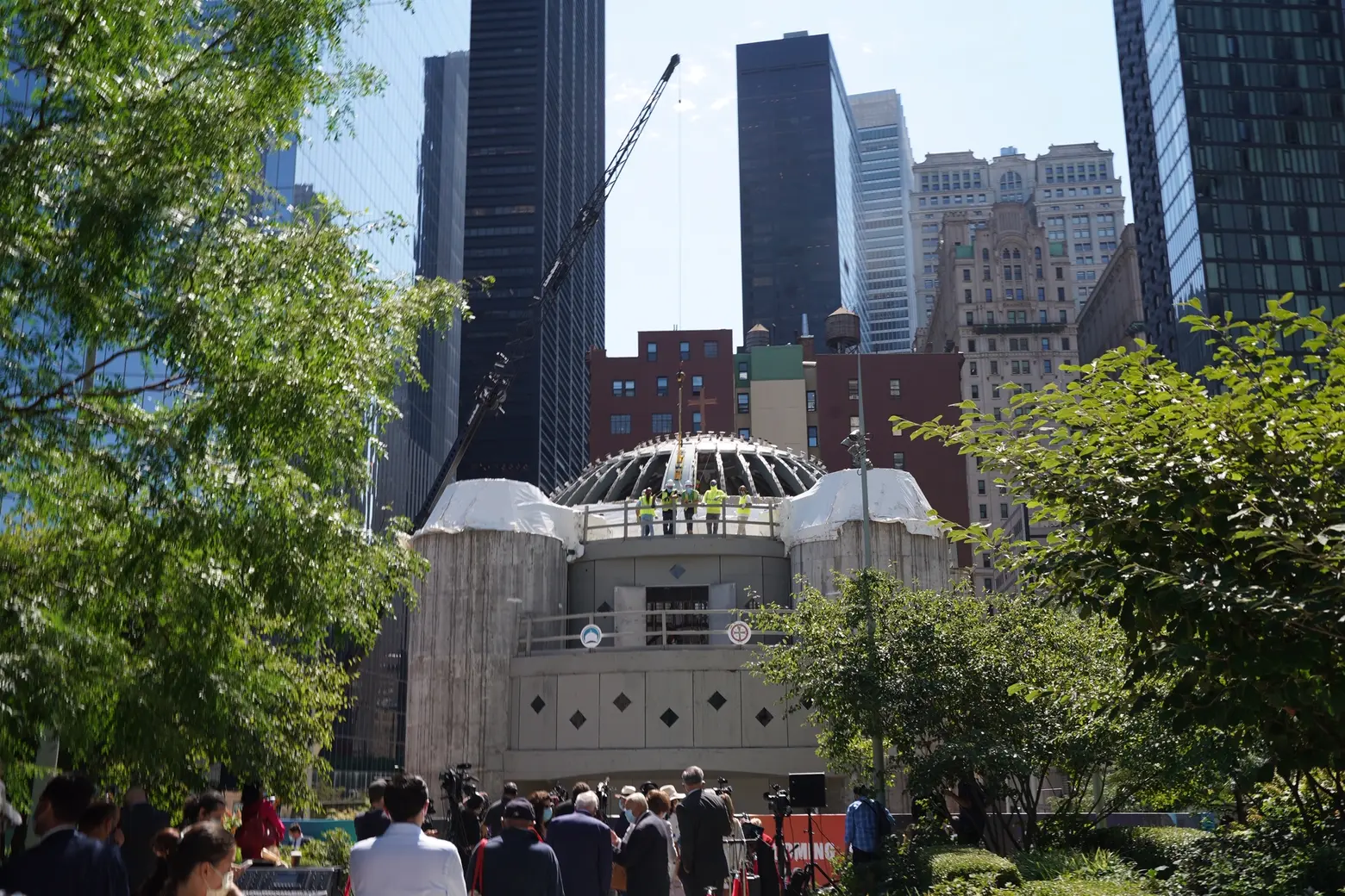 After original church was destroyed on 9/11, construction restarts at new St. Nicholas Shrine