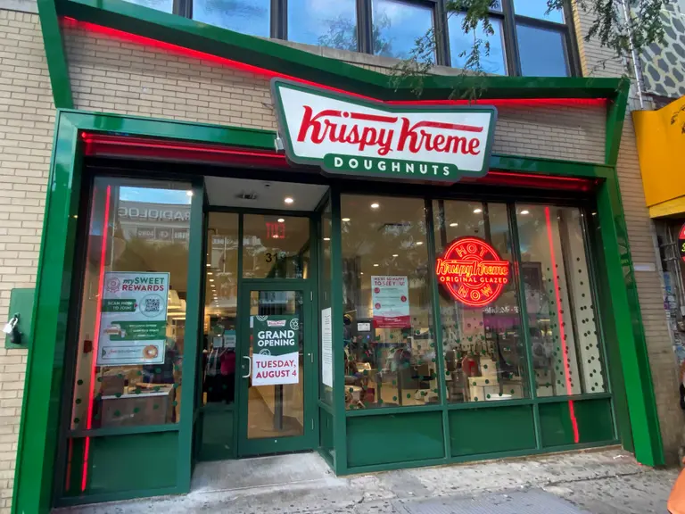 Krispy Kreme opens in Harlem with NYC’s first doughnut hot light