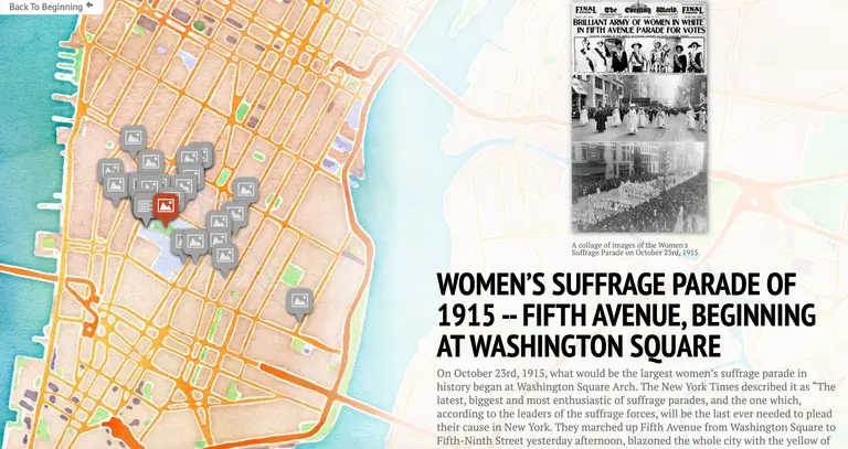 New interactive map tells the story of women’s suffrage in Greenwich Village