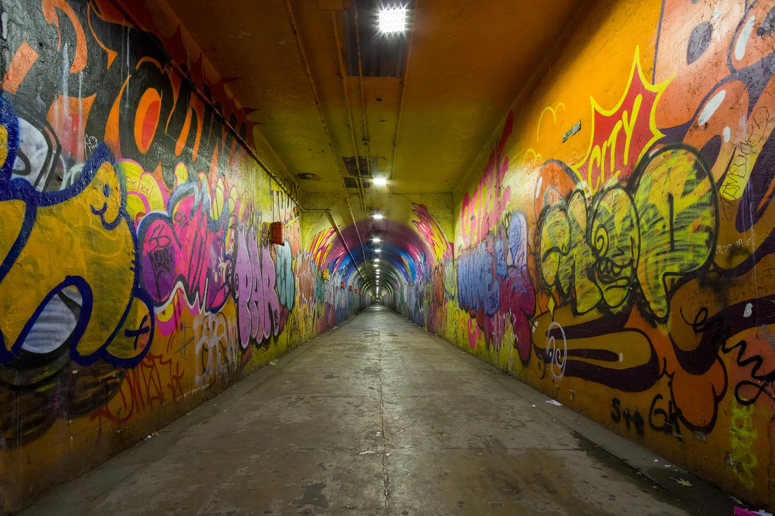 Inside the graffiti-covered 191st Street tunnel, NYC’s deepest subway and only underground ‘street’