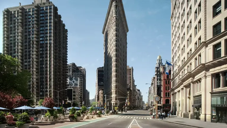 This is what a landscaped ‘green block’ would look like in the Flatiron District